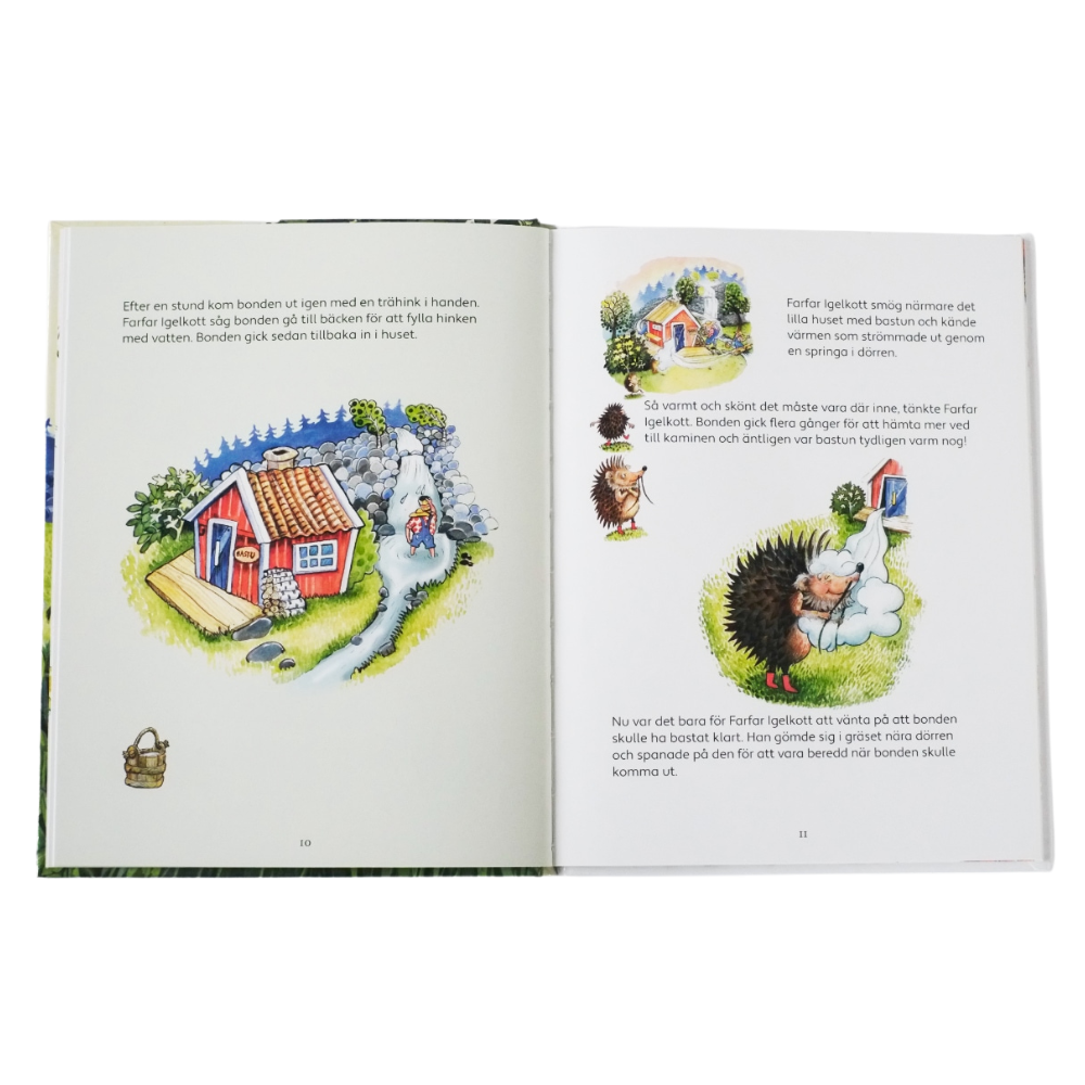 Farfar Igelkott Badar Bastu - Bok 3-6 år