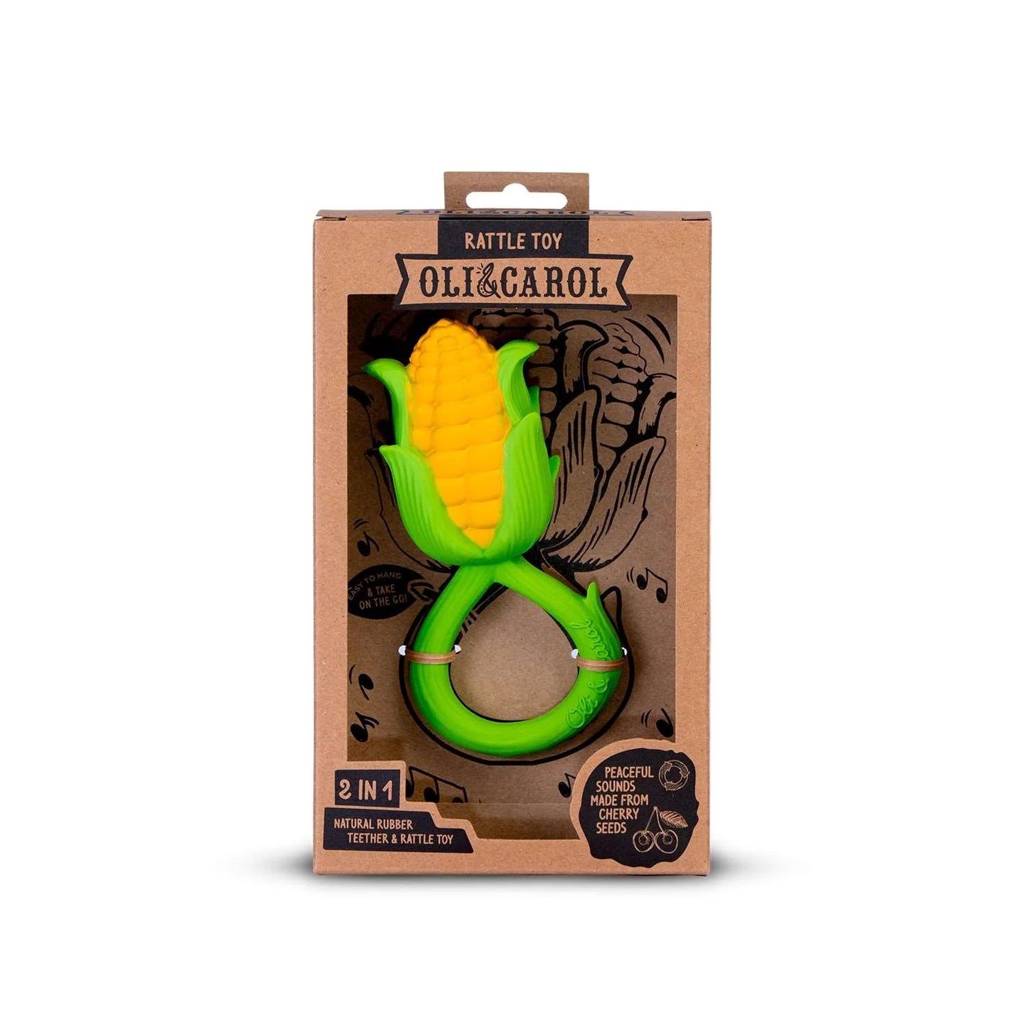 Corn Teether with Rattle