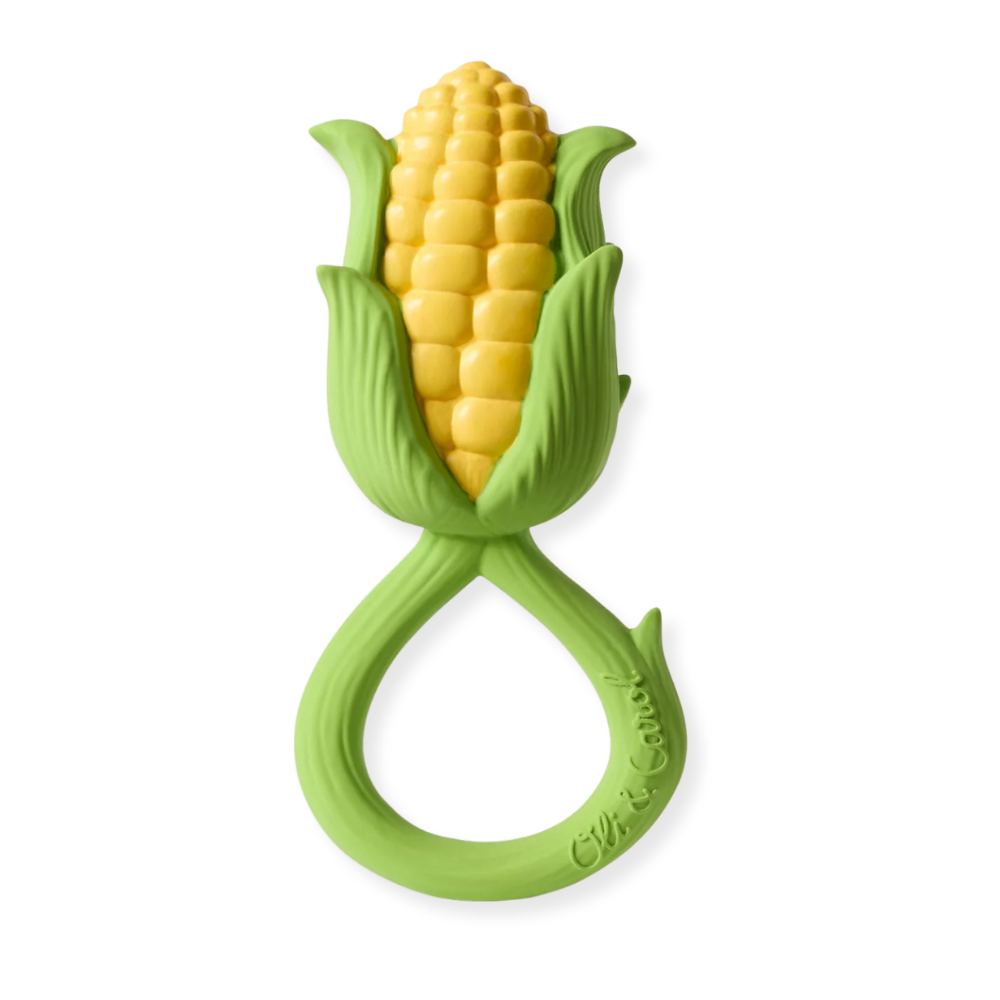 Corn Teether with Rattle