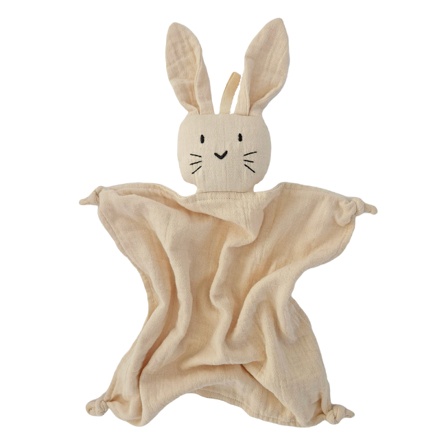 Snuttefilt kanin beige i ekologisk bomullsmuslin från Summerville organics