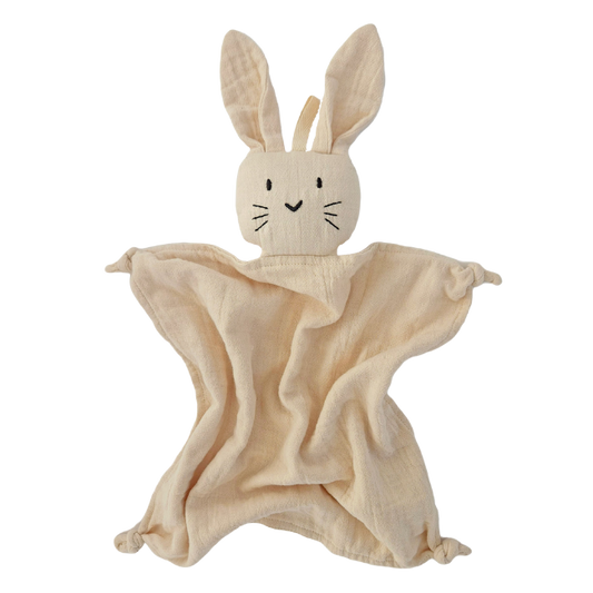 Snuttefilt kanin beige i ekologisk bomullsmuslin från Summerville organics