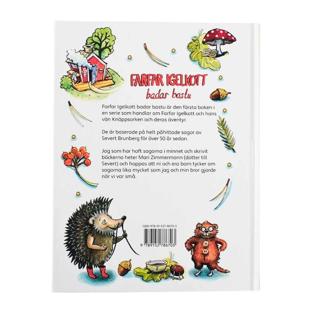 Farfar Igelkott Badar Bastu - Bok 3-6 år