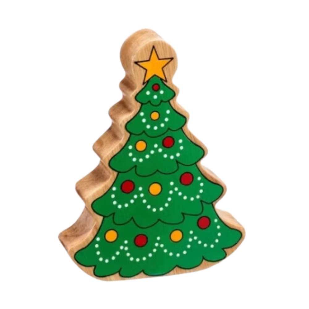 Julgran Fairtrade Träfigur - By Lelou