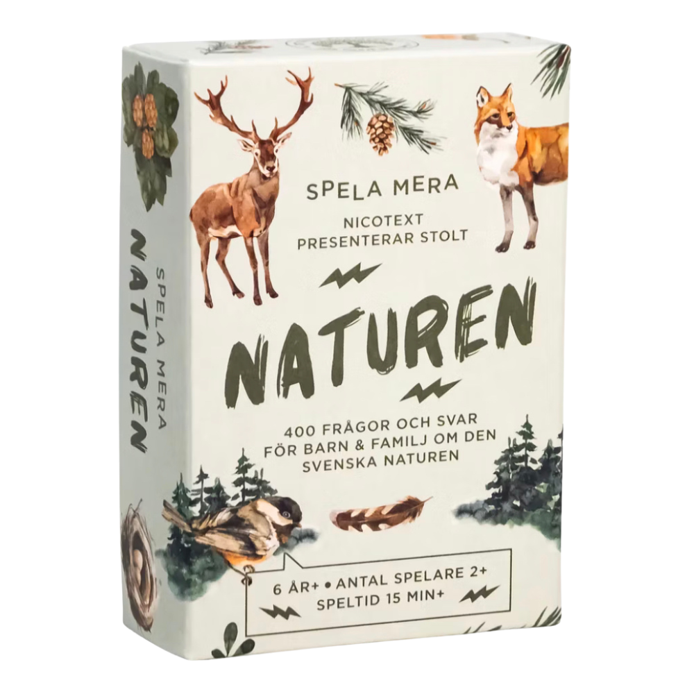 Naturen frågespel med frågor och svar om den svenska naturen