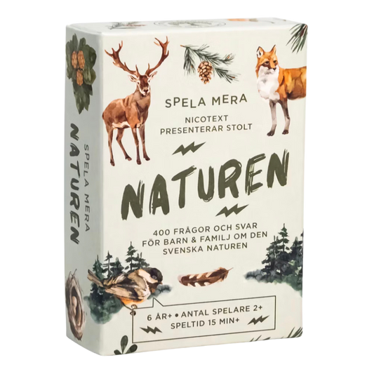 Naturen frågespel med frågor och svar om den svenska naturen