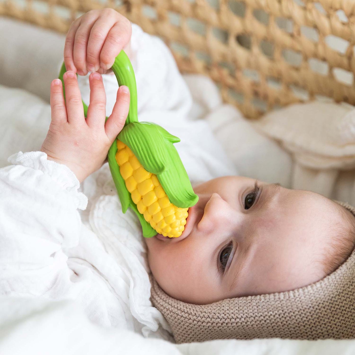 Corn Teether with Rattle