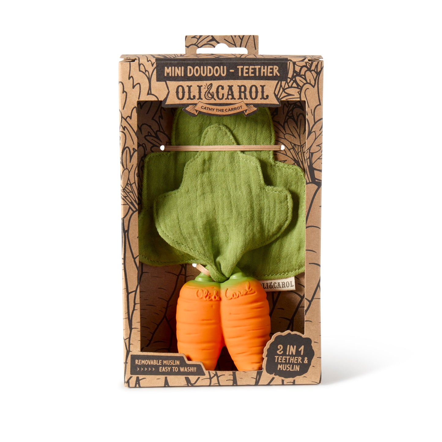 Cathy the Carrot - Comforter Blanket and Teether